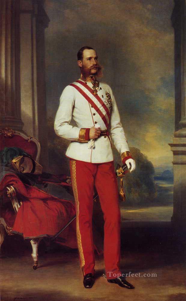 Franz Joseph I Emperor of Austria royalty portrait Franz Xaver Winterhalter Oil Paintings